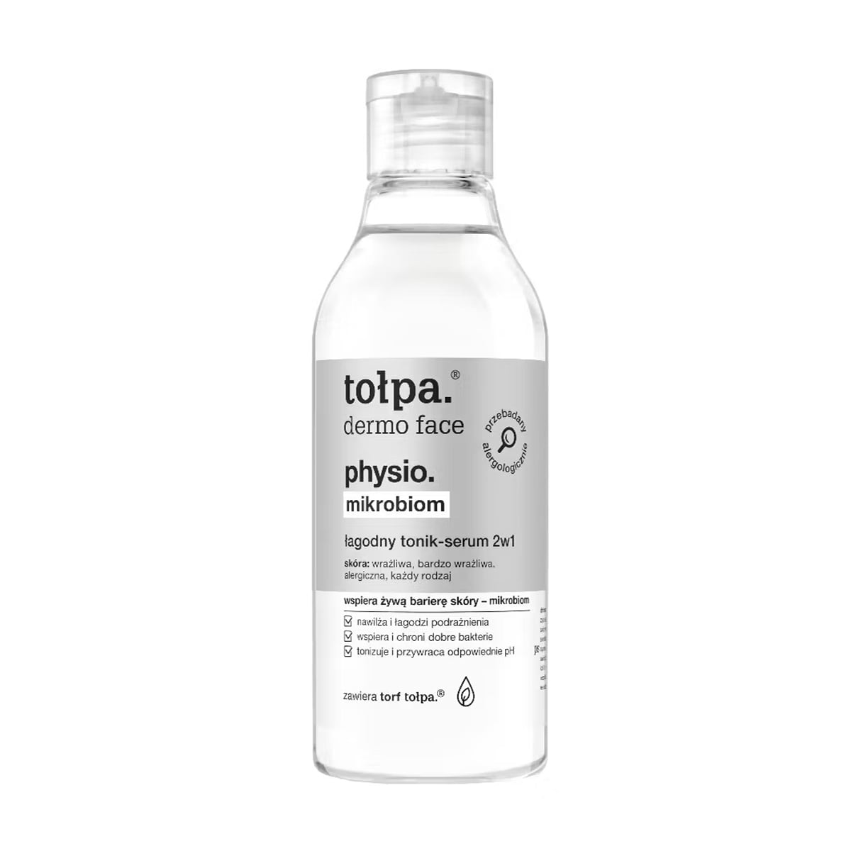 М'яка сироватка-тонер для обличчя 2 в 1 Tolpa Dermo Face Physio. Mikrobiom, 200 мл